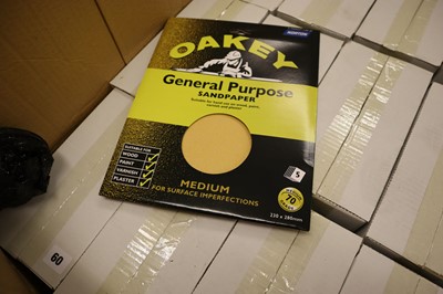 Lot 62 - Oakey 5 pack general purpose sandpaper sheets,...