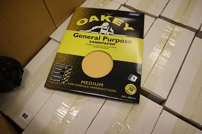 Lot 63 - Oakey 5 pack general purpose sandpaper sheets,...