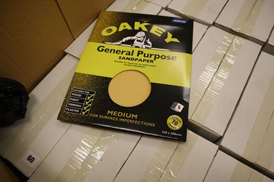 Lot 65 - Oakey 5 pack general purpose sandpaper sheets,...