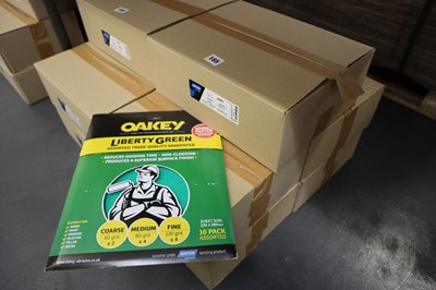 Lot 165 - Oakey Liberty Green 10 pack assorted grit...