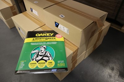 Lot 166 - Oakey Liberty Green 10 pack assorted grit...
