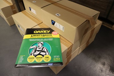 Lot 168 - Oakey Liberty Green 10 pack assorted grit...