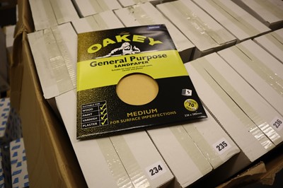 Lot 240 - Oakey 5 pack general purpose sandpaper sheets,...