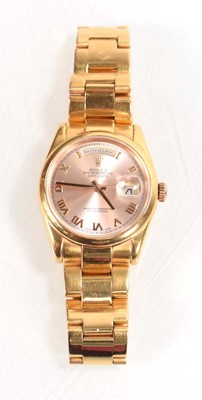 Lot A gentleman's 18ct yellow gold Oyster...