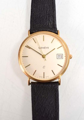 Lot 883 - Of Local Interest: A gentleman's 9ct yellow...