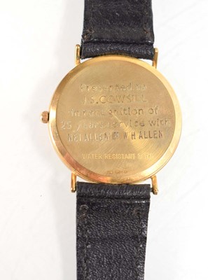 Lot 883 - Of Local Interest: A gentleman's 9ct yellow...