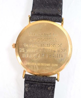 Lot 883 - Of Local Interest: A gentleman's 9ct yellow...