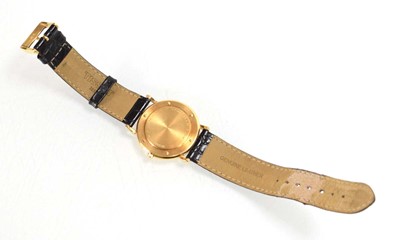 Lot 885 - A gentleman's 18ct yellow gold wristwatch by...