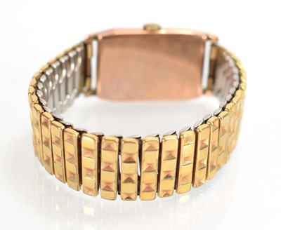 Lot 887 - A gentleman's 9ct yellow gold wristwatch by...