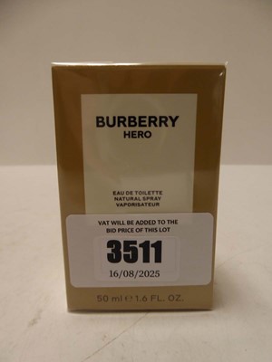 Lot Burberry hero eau de toilette 50ml