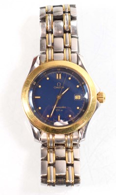 Lot 889 - A stainless steel and gold plated Seamaster...