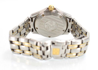Lot 889 - A stainless steel and gold plated Seamaster...