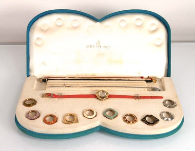 Lot 899 - A ladies Breitling manual wind cocktail...