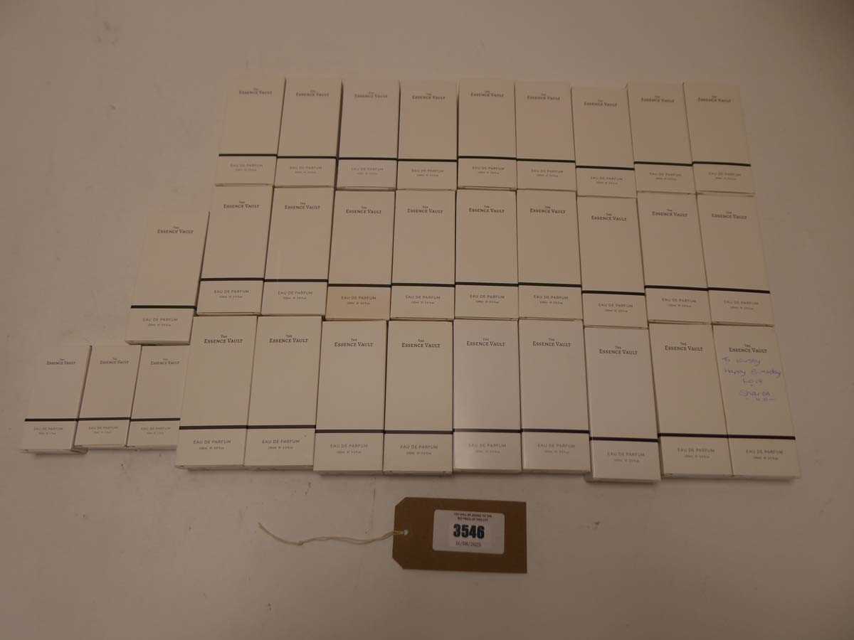 Lot 28x The Essence Vault 100ml perfumes plus 3x...