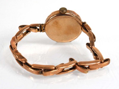 Lot 905 - A ladies 9ct yellow gold wristwatch by Imshi,...