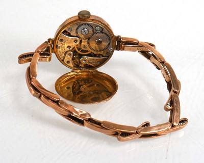 Lot 905 - A ladies 9ct yellow gold wristwatch by Imshi,...