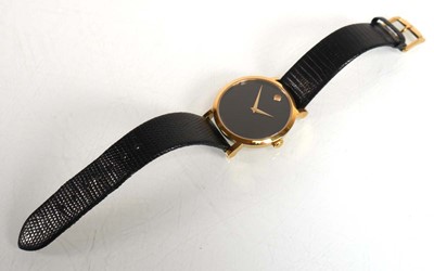 Lot 906 - A gentleman's gold plated stainless steel...