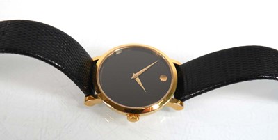 Lot 906 - A gentleman's gold plated stainless steel...
