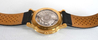 Lot 906 - A gentleman's gold plated stainless steel...