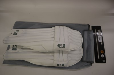 Lot GM 505 cricket batting pads, small adult,...