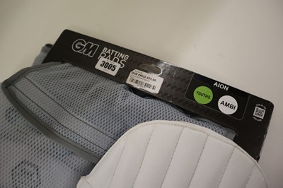 Lot GM AION cricket batting pads, youths, ambi