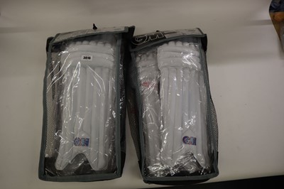 Lot GM Mana batting pads x2 pairs, junior, ambi