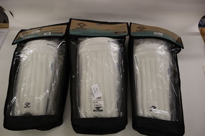 Lot 3x pairs Shrey Storm batting pads, junior, ambi