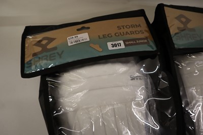 Lot 3x pairs Shrey Storm batting pads, junior, ambi