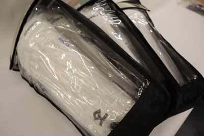 Lot 3x pairs Shrey Storm batting pads, junior, ambi
