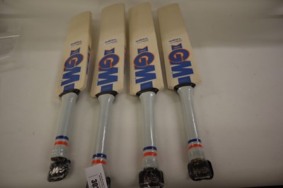Lot 4x GM Sparq cricket bats, youth
