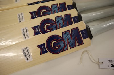 Lot 4x GM Mana cricket bats, youth