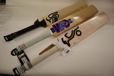 Lot 3x cricket bats, size 6; Kookaburra Ghost,...