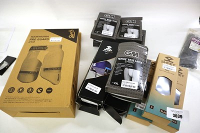 Lot 6x Shrey neck protectors, Kookaburra Pro 250...