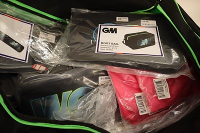 Lot Kookaburra bag containing GM, Kookaburra bat...