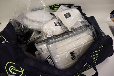 Lot GM cricket bag containing a large number...
