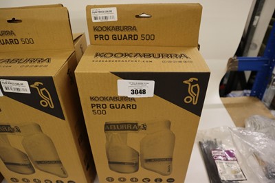 Lot 2x adult Kookaburra Pro thigh guards