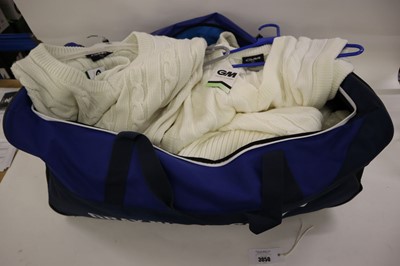 Lot Gray Nicholls cricket bag containing assorted...