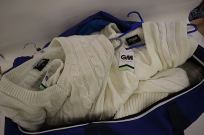 Lot Gray Nicholls cricket bag containing assorted...