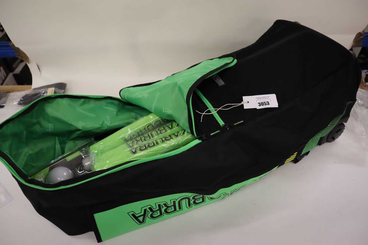 Lot Kookaburra cricket equipment rucksack...