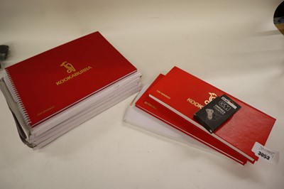 Lot Bag of 5x wire bound cricket score books, 3x...