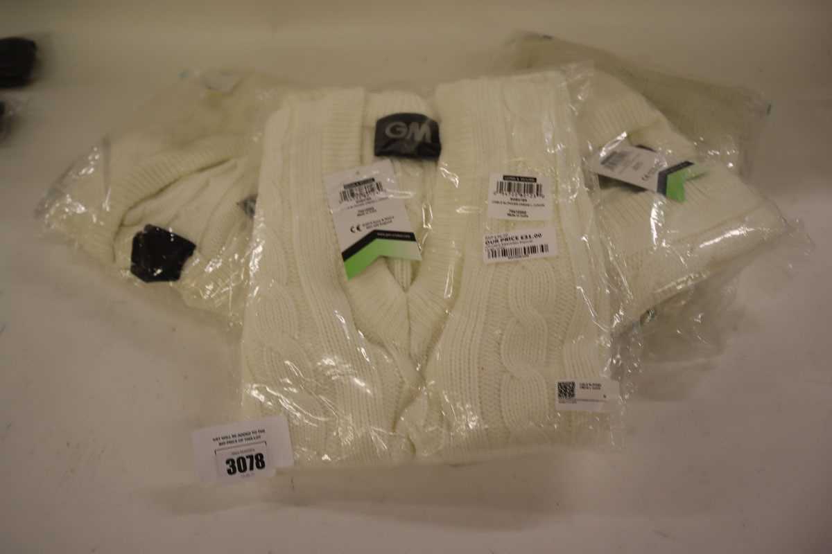 Lot Box containing 10x GM cable knit cricket jumpers