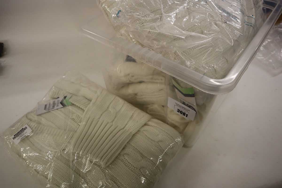 Lot Approx. 6x GM senior cable knit cricket sweaters