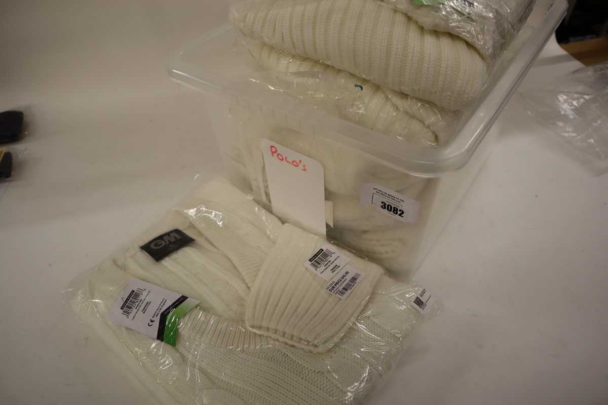 Lot Approx. 6x GM senior cable knit cricket sweaters