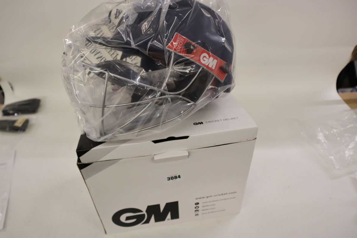 Lot GM Purist GEO II cricket helmet, navy, junior