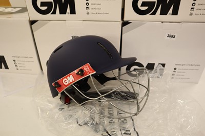 Lot GM Purist GEO II cricket helmet, navy, junior