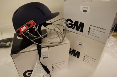 Lot GM Purist GEO II cricket helmet, navy, senior