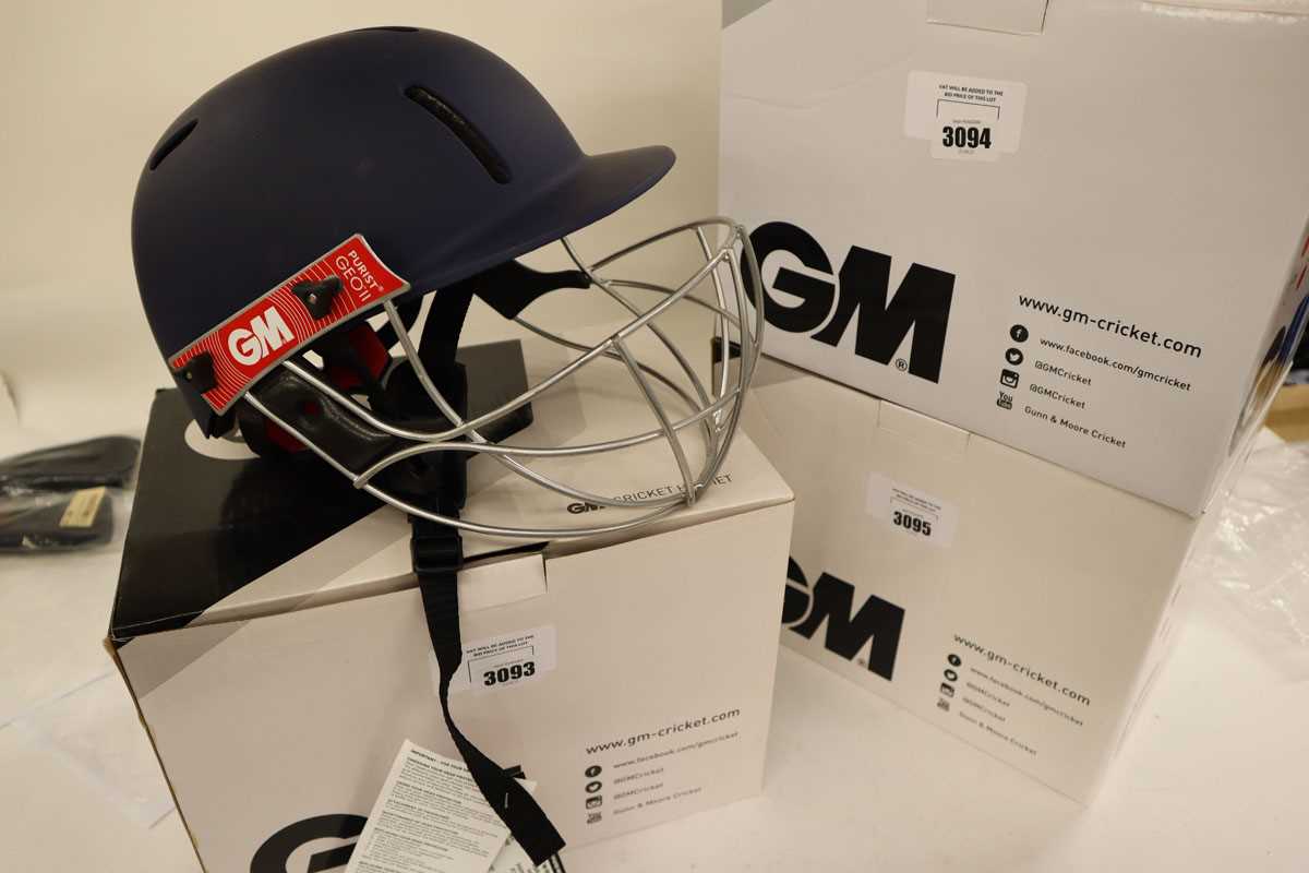 Lot GM Purist GEO II cricket helmet, navy, senior