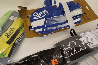 Lot 5x various wicketkeeping gloves and inner...