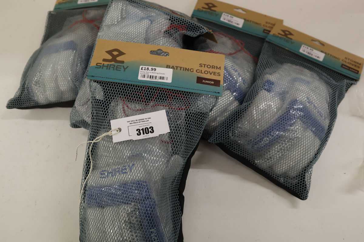 Lot 6x pairs cricket batting gloves by Shrey Storm