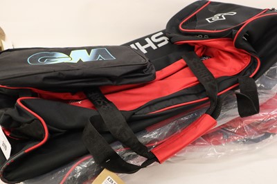 Lot 4x Shrey cricket bags and a GM boot bag